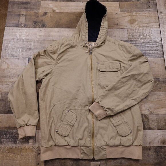 Duluth Trading Co fire hose chore jacket men's XL tall waffle thermal lined